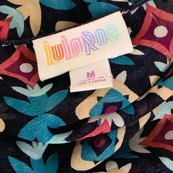 LuLaRoe Aztec Geometric Print Kimono M - Picture 7 of 9